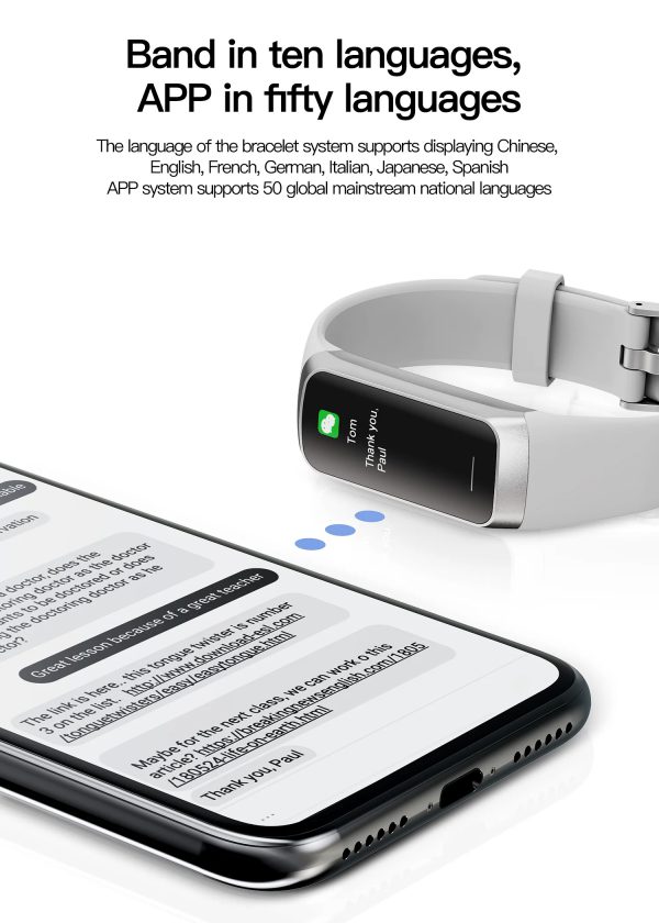 Casual Heart Rate Blood Waterproof Connected Smart Bracelet Sport Fitness Tracker Watch - Image 9