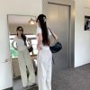 Casual Straight-leg Design Lace Wide-leg Pants - Image 7