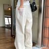 Casual Straight-leg Design Lace Wide-leg Pants - Image 9