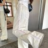 Casual Straight-leg Design Lace Wide-leg Pants - Image 10