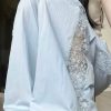Casual Straight-leg Design Lace Wide-leg Pants - Image 3