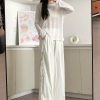 Casual Straight-leg Design Lace Wide-leg Pants - Image 6
