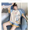 Casual Thin Section Short-Sleeved Loose Two-Piece Pajamas Set - Image 7