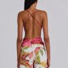 Cleavage Backless Lace Up Fashion Milk Silk Camisole Crop Tops - Image 8