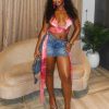 Cleavage Backless Lace Up Fashion Milk Silk Camisole Crop Tops - Image 5
