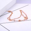 Double-layer Charm  CZ Crystal Flower Chain  Bohemia Stainless Steel Bracelets - Image 7