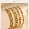 Durable Gold Mesh Chain Bracelet Non Tarnish Design - Image 3