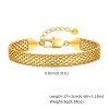 Durable Gold Mesh Chain Bracelet Non Tarnish Design - Image 2