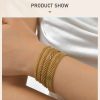 Durable Gold Mesh Chain Bracelet Non Tarnish Design - Image 7
