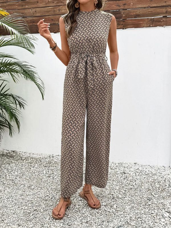 Elegant And Stylish Commuting High-waisted sleeveless Jumpsuits - Image 2