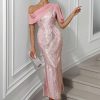 Elegant Chiffon Sequins Backless Long Maxi Dresses - Image 8