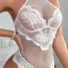 Elegant Fishnet Sheer Lace Teddies Lingerie - Image 4