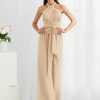 Elegant Floor-Length Zipper Chiffon Material Formal Gowns Jumpsuit - Image 10