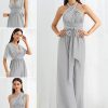 Elegant Floor-Length Zipper Chiffon Material Formal Gowns Jumpsuit - Image 2