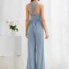 Elegant Floor-Length Zipper Chiffon Material Formal Gowns Jumpsuit - Image 3