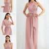 Elegant Floor-Length Zipper Chiffon Material Formal Gowns Jumpsuit - Image 8