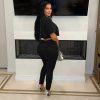 Elegant Hollow Pin Short Sleeve Crop Tops and Pencil Pants 2 Piece Set - Image 7