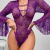 Elegant Lace Trim Sexy Jumpsuit Look