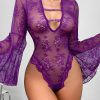 Elegant Lace Trim Sexy Jumpsuit Look - Image 5