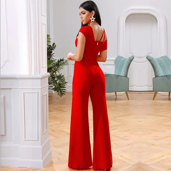 Elegant One Shoulder High Quality Two Piece Rompers Sets - Image 2