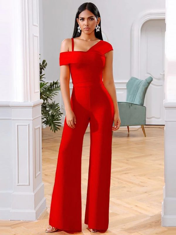 Elegant One Shoulder High Quality Two Piece Rompers Sets - Image 7