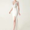 Elegant Rhinestone Backless Wedding Prom Dresses - Image 20