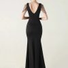 Elegant Rhinestone Backless Wedding Prom Dresses - Image 13