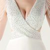 Elegant Rhinestone Backless Wedding Prom Dresses - Image 11