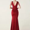 Elegant Rhinestone Backless Wedding Prom Dresses - Image 9