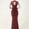 Elegant Rhinestone Sequin Long Dresses - Image 13