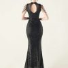 Elegant Rhinestone Sequin Long Dresses - Image 21
