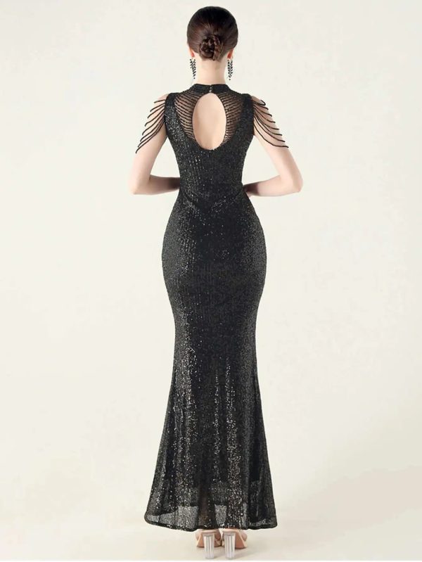 Elegant Rhinestone Sequin Long Dresses - Image 21