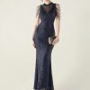Elegant Rhinestone Sequin Long Dresses - Image 22