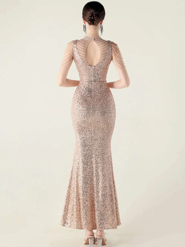 Elegant Rhinestone Sequin Long Dresses - Image 28