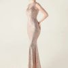 Elegant Rhinestone Sequin Long Dresses - Image 4