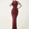 Elegant Rhinestone Sequin Long Dresses - Image 10