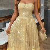 Elegant Sequin Backless Prom Party Dresses - Image 2