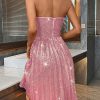 Elegant Sequin Backless Prom Party Dresses - Image 23