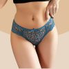 Hollow Out Transparent Low Waist Fancy Lace  Breathable Panties
