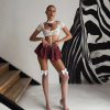 Lace Mesh See-through Fashion Lace Up Top And Plaid Pleated Skirt Underwear Set - Image 4