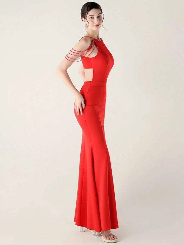 Luxury Rhinestone Long Maxi Dress - Image 22