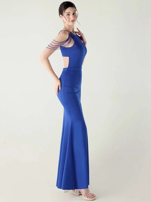 Luxury Rhinestone Long Maxi Dress - Image 17