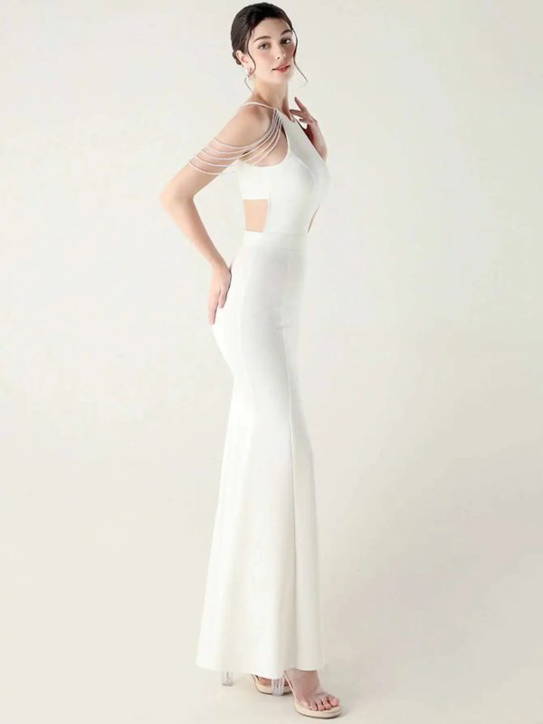 Luxury Rhinestone Long Maxi Dress - Image 12