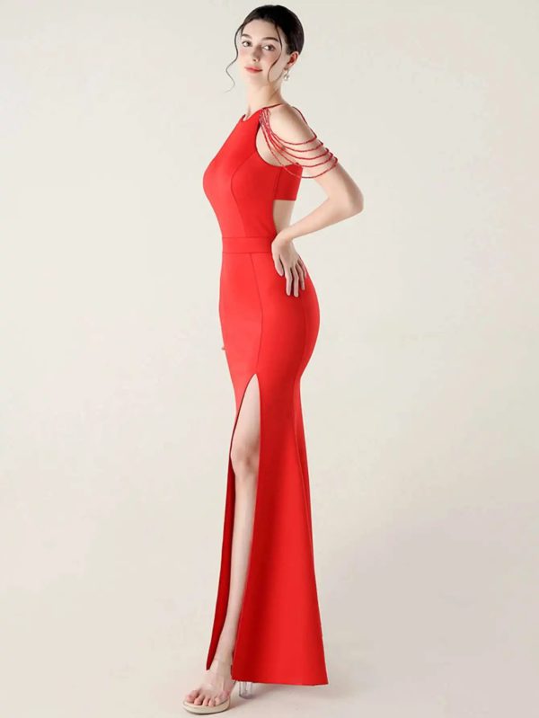 Luxury Rhinestone Long Maxi Dress - Image 24