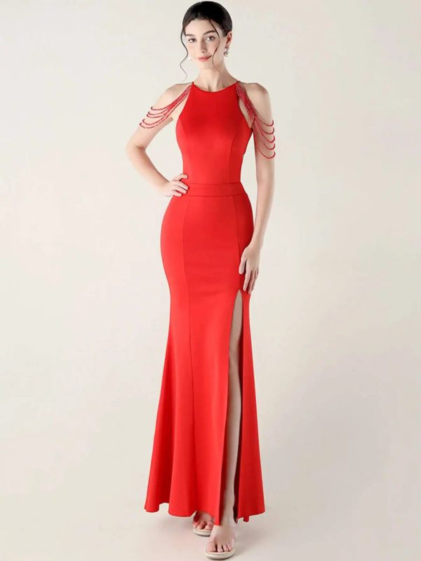 Luxury Rhinestone Long Maxi Dress - Image 23