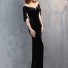 Luxury Velvet See Through Mesh Maxi Long Dresses - Image 23