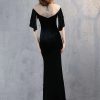 Luxury Velvet See Through Mesh Maxi Long Dresses - Image 24