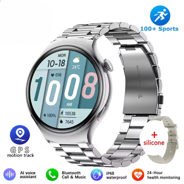 Mini Steel Smartwatch with Sports Tracking and Heart Rate Sensor - Image 2