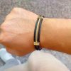 Open Cuff Gold Color Wire Stainless Steel With Hip Hop Knot Unisex Bracelet - Image 5