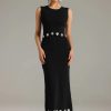 Luxury Flower Fashion O-neck Short Top Long Slim Skirt Set - Image 2